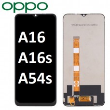 OPPO A16 / A16s / A54s / A56 // Realme Narzo 50A / C25 (2021) LCD and touch screen (Original Service Pack) NF [Black] O-101